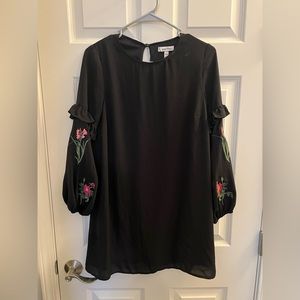 Speechless, Black Dress, Floral Sleeves